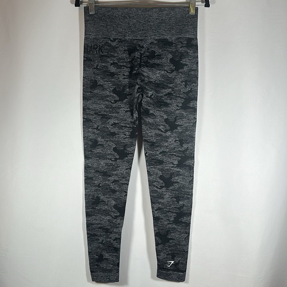 Gymshark Grey Camouflage Athletic Seamless Leggings - Picture 5 of 8